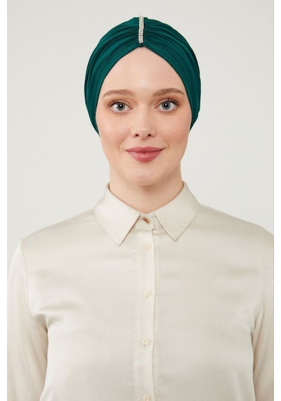Melodi Scarf Kadın Tesettür Taşlı Dış Bone Zümrüt Yeşili Zümrüt Yeşili Melodi Scarf Kadın Tesettür Taşlı Dış Bone Zümrüt Yeşili Zümrüt Yeşili