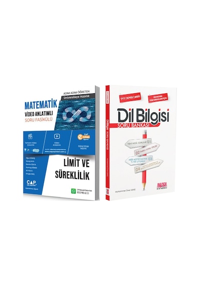 Çap Limit Ve Süreklilik Ve Akm Dil Bilgisi Soru Bankası Seti 2 Kitap