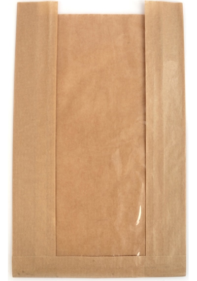 Anadolu Kağıtçılık Pencereli Şamua Kraft Kese Kağıdı 10 Kg 15 Cm X 33 Cm - 500 Gr Lık