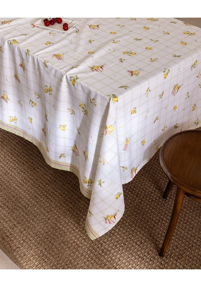 Madame Coco Aurox %100 Pamuk Masa Örtüsü - Sarı - 160x250 Cm 8684427310113 Çok Renkli