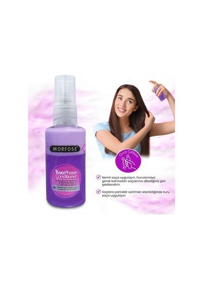 Morfose Fön Suyu Mor 50 Ml Keratin Sıvı Saç Kremi