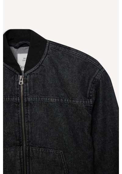 DeFacto Erkek Çocuk Kolej Yaka Bomber Jean Ceket D6538A825SPNM36 DeFacto Erkek Çocuk Kolej Yaka Bomber Jean Ceket D6538A825SPNM36