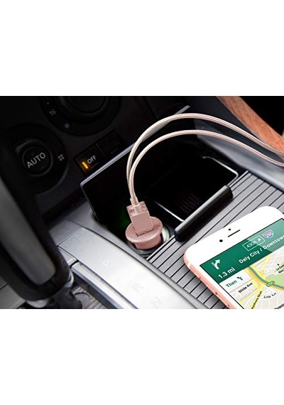 Tr Ayrex 5513 2 Mini Girişli Usb Araç Şarj Cihazı Pembe