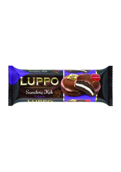 Şölen Luppo Sandwich Kek 184g Kakao - Çikolatalı Sandviç Kek 8'li Avantaj Paketi - 8 Adet Tarı