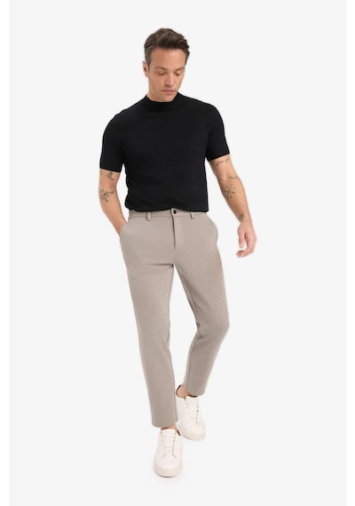 Defacto Jogger Fit Cepli Esnek Kumaş Düz Paça Pantolon T6317az25aubg404 Bej