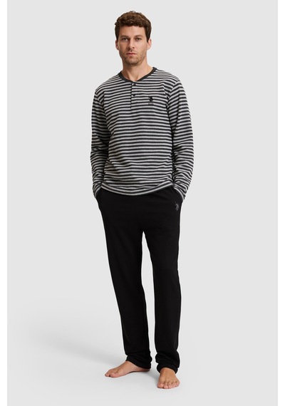 U.S. Polo Assn. Erkek Lacivert Pijama Takımı 50333260 Vr033