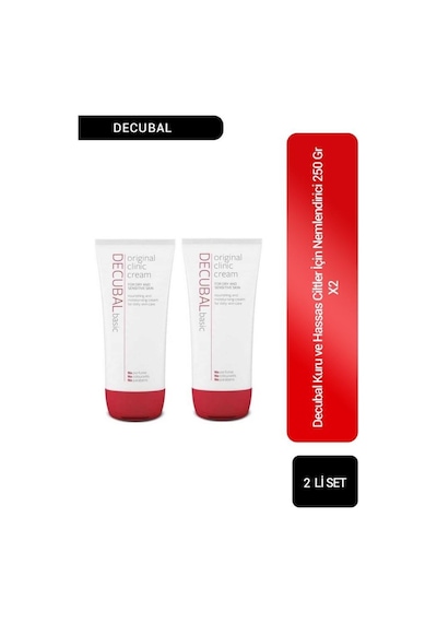 Decubal Kuru ve Hassas Ciltler İçin Nemlendirici Bakım Kremi 2 x 250 G