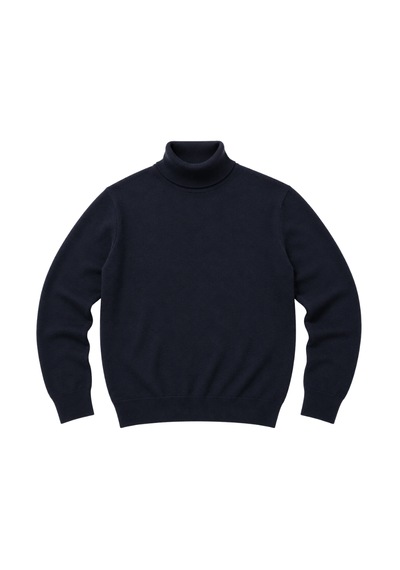 Battalmoda Erkek Büyük Beden Lacivert Tam Balıkçı Triko Kazak 3xl-4xl-5xl-6xl