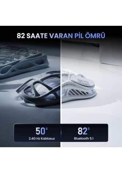 Gravastar Mercury K1 Kablosuz Mekanik Gaming İngilizce Q Klavye Ve M2 Kablosuz Optik Mouse Seti, Opa