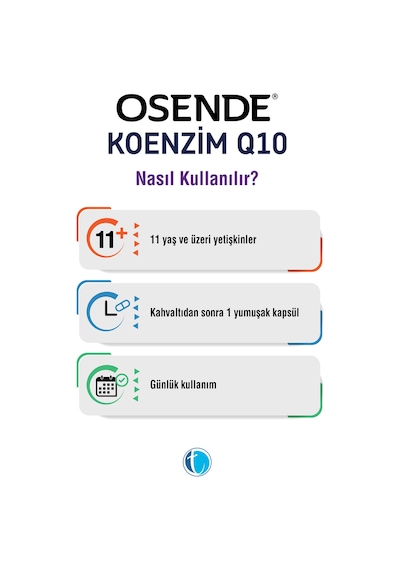 Osende Koenzim 100Mg Q10 30 Yumuşak Kapsül