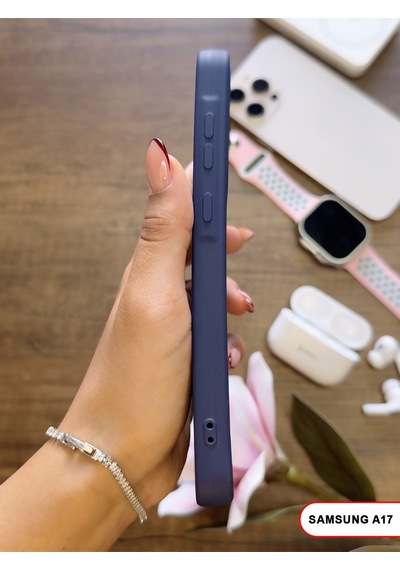 Samsung Galaxy A17 Uyumlu Kamera Korumalı Darbeye Dayanıklı Renk Atmayan Keep Silikon Kılıf Lacivert