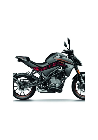 Cf Moto Nk 250 Duman Kırmızı Orta Sticker Etiket Modeli