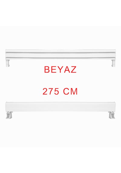 Dekoratif Perde Kornişi Alüminyum Dekoratif Ray Korneşi 275 Cm