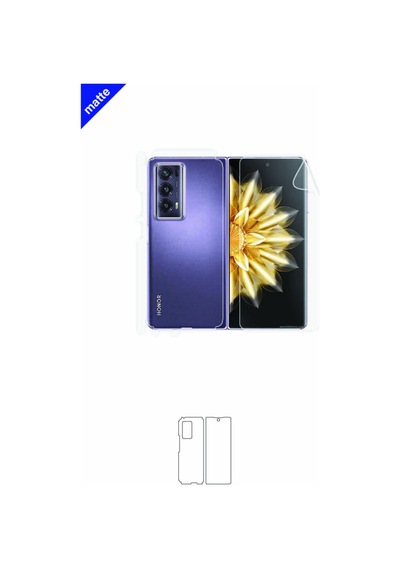 Honor Magic V2 Mat Arka Ve Yan Kaplama Poliüretan Ekran Koruyucu