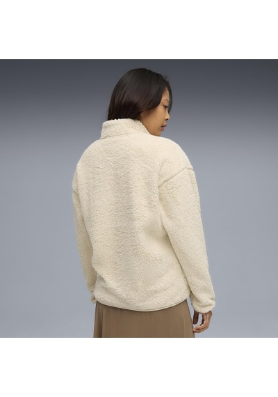 Puma Ess Elevated Half-zip Crew Kadın Yetişkin Sweatshirt Krem