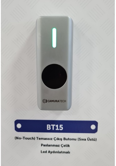 Bt15 Temassız No Touch Kapı Butonu Sıva Üstü Paslanmaz Çelik Kasa