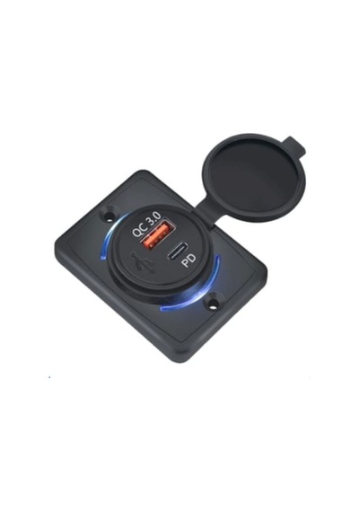 Usb Şarj Pano Tip Usb3.0 + Type-c Soket Kulaklı Ic266c-10
