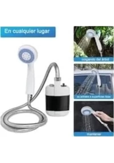 Taşınabilir Şarjlı Seyyar Duş Seti Pompa - Hortum - Duş Başlığı Çok Renkli