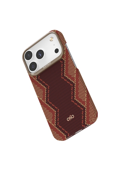 Apple Uyumlu iPhone 17 Pro Max Kılıf M-safe Şarj Özellikli Raptic Aramid Skin Bionic Serisi Kapak Kırmızı