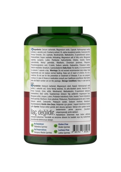 Natures Supreme Multivitamin For Women 100 Kapsül Aromasiz
