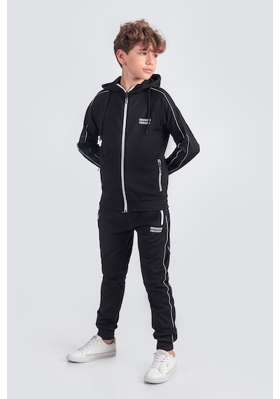 Dalgıç Kumaş Unisex Çocuk Eşofman Takımı Unlimited Potential Esf1725y Siyah