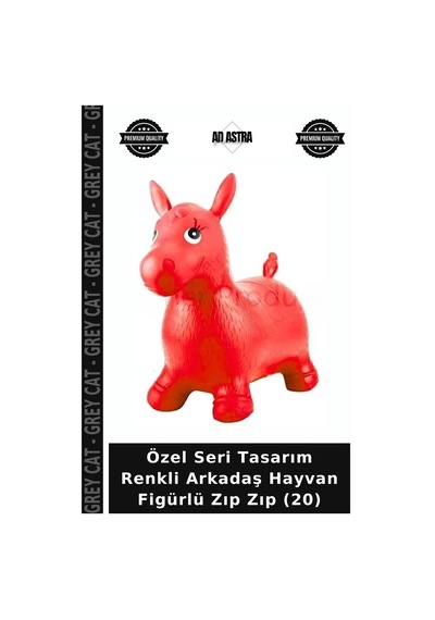 Özel Seri Tasarım Renkli Arkadaş Hayvan Figürlü Zıp Zıp 20