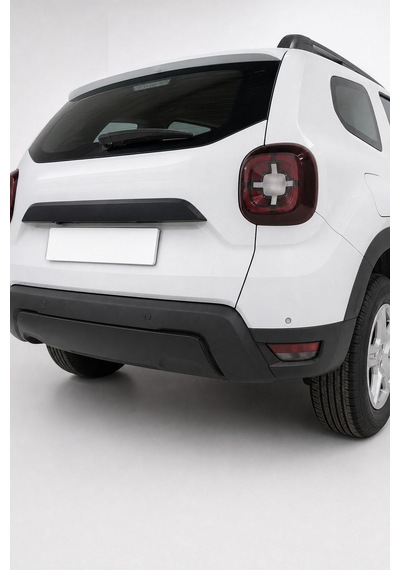 Dacia Duster 2018-2024 Uyumlu Arka Plakalık 1 Parça Abs Mat Siyah