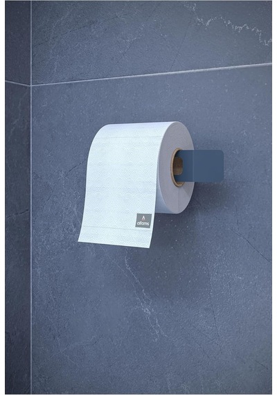 Metal Yapışkanlı Modern Tuvalet Kağıtlık Wc Kağıtlık, Tuvalet Kağıdı Askısı Antrasit Çok Renkli