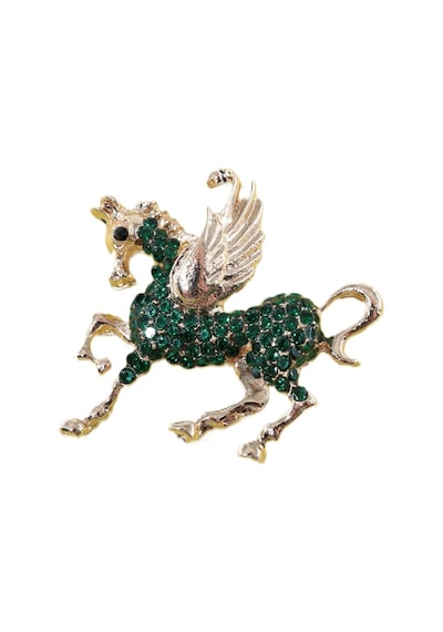 Özgür Ruhun İfadesi Efsanevi Kanatlı Pegasus Atı Broş Gold Renkli Taşlı Erkek Kadın Yaka İğnesi Çok renkli 45972294