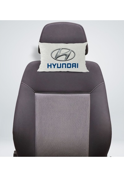 Bk Gift Hyundai Tasarımlı Dikdörtgen Araç Koltuk Yastığı-1