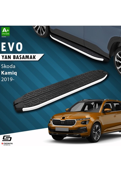 S-dizayn Skoda Kamiq Evo Aluminyum Yan Basamak 183 Cm 2019 Üzeri