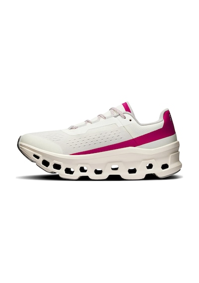 On Cloudmonster Kadın Koşu Ayakkabısı-3wd10104038 Ivory/grenadine