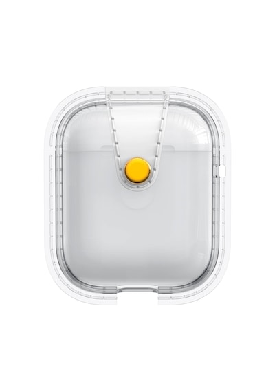 Apple Uyumlu  AirPods Zore Airbag 33 Darbelere Karşı Dayanıklı Magnetik Kılıf-şeffaf Şeffaf