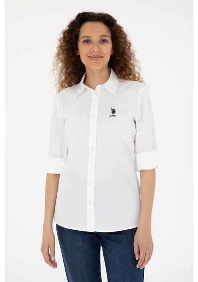 U.S. Polo Assn. U.s. Polo Assn. Kadın Uzun Kollu Gömlek 2086493 Beyaz
