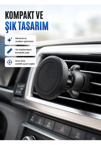 Mey İthalat Mıknatıslı Araç İçi Telefon Tutucu Havalandırma Izgarası Telefon Standı