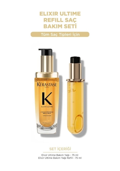 Kerastase Elixir Ultime Saç Bakım Yağı 75 ML + Refill 75 ML