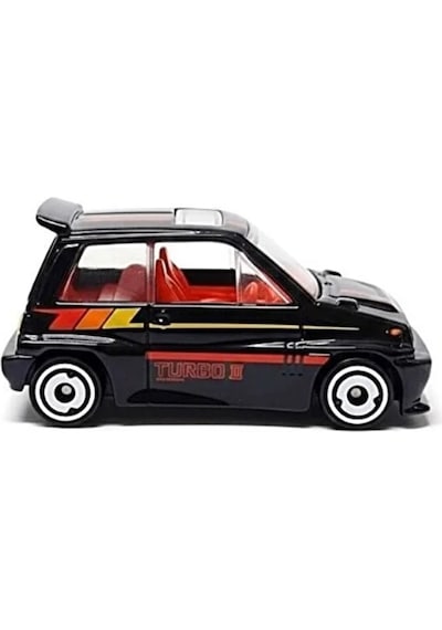 Hot Wheels '85 Honda City Turbo Iı - Compact Kings Özel Seri Metal Oyuncak Araba Siyah