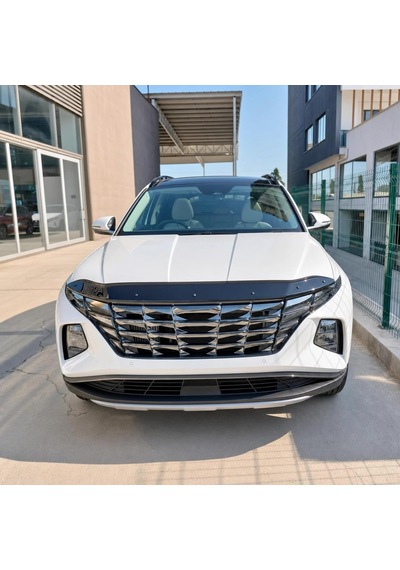 Hyundai Tucson 2022 Ve Sonrası Abs Ön Kaput Rüzgarlığı Kaput Koruma Taş Ve Böcek Önleyici Parlak Siyah