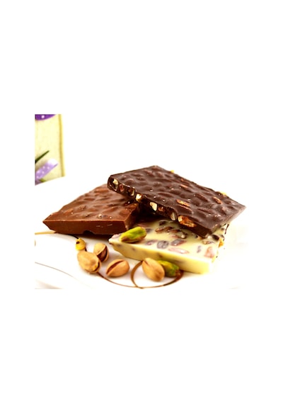 Dark Brown Antep Fıstıklı Karışık Beyoğlu Çikolatası Bitter - Sütlü - Beyaz 1 KG