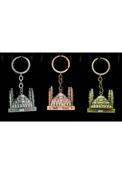 Metal Sultanahmet Anahtarlık Alk2219 Altın