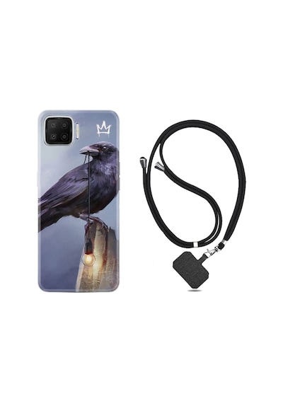 Oppo A73 Kılıf Boyun Askılı King Crow 1670