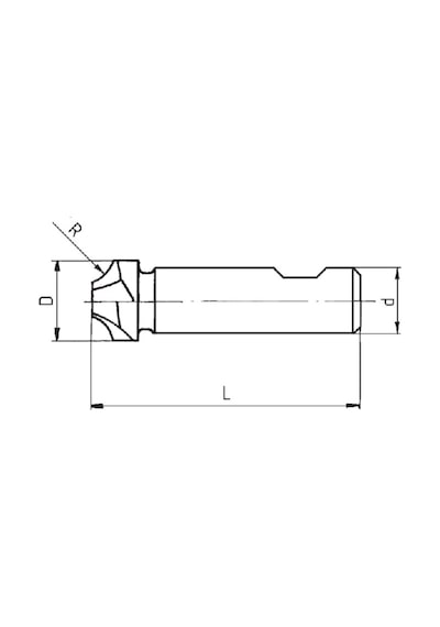 Fett 3,5x13mm Zps Dın6518 Hss Co8 Köşe Yuvarlama Freze