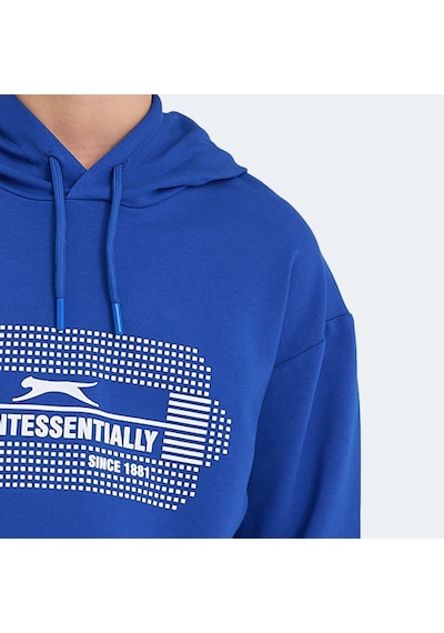 Slazenger LAYO Çocuk Kapüşonlu Saks Mavi Sweatshirt