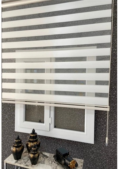 Yani Sezon Kırık Beyaz Oregon Zebra Stor Perde Kırık Beyaz - 46967900 Kırık Beyaz