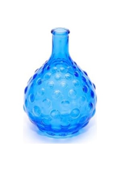 Saks Mavisi Bubble Cam Vazo 15 Cm