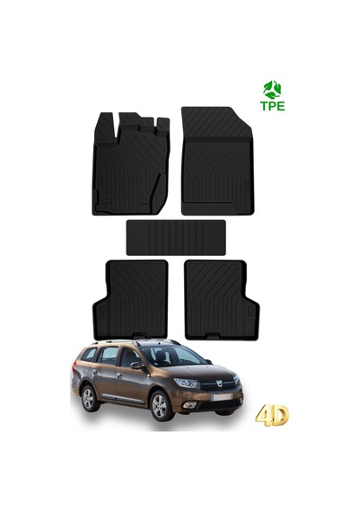 Hitaks Dacia Logan 2 Mcv 2013+ Uyumlu Araca Özel Havuzlu Oto Paspas