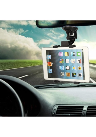 Alfais 4713 Oto Araç İçi Tablet Tutucu Araba Apple Uyumlu iPad Vantuzlu