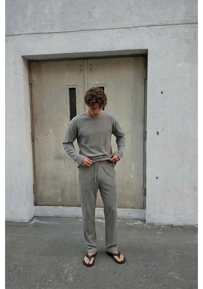 Vamos Fitilli Baggy Fit Pantolon Gri