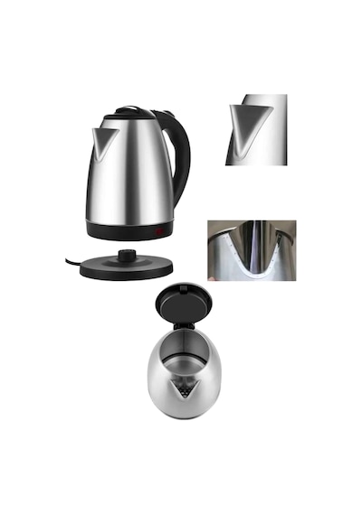 Elektrikli - 539 - Paslanmaz Çelik Su Isıtcı Çelik Kettle 1.8 Lt. - Csmo-tex - Uzun Ömürlü
