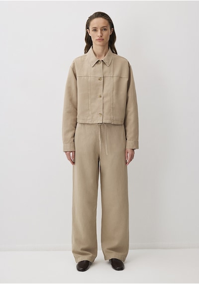 Mavi - Kahverengi Tencel Tm Lyocell Karışımlı Pantolon 1011012-70361 Kahverengi
